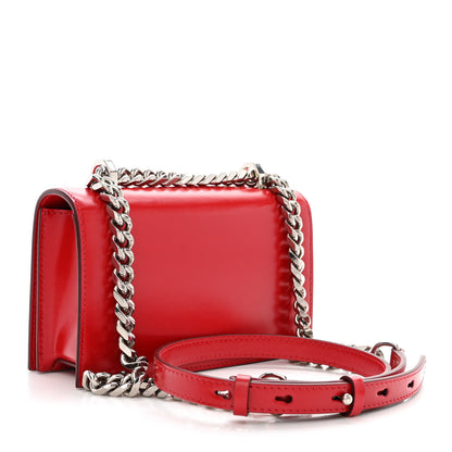 Alexander McQueen Calfskin Sculptural Knuckle Crossbody Red 3 of 10