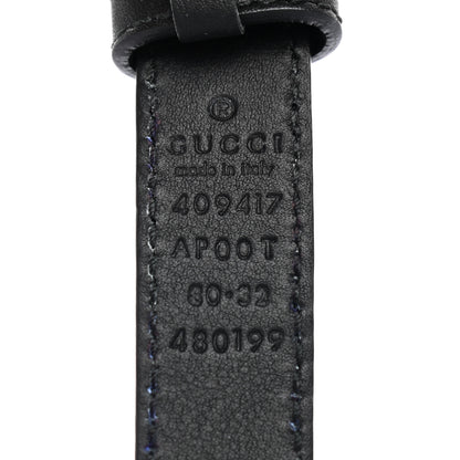Gucci Calfskin Double G 20mm Belt 80 32 Black 5 of 6