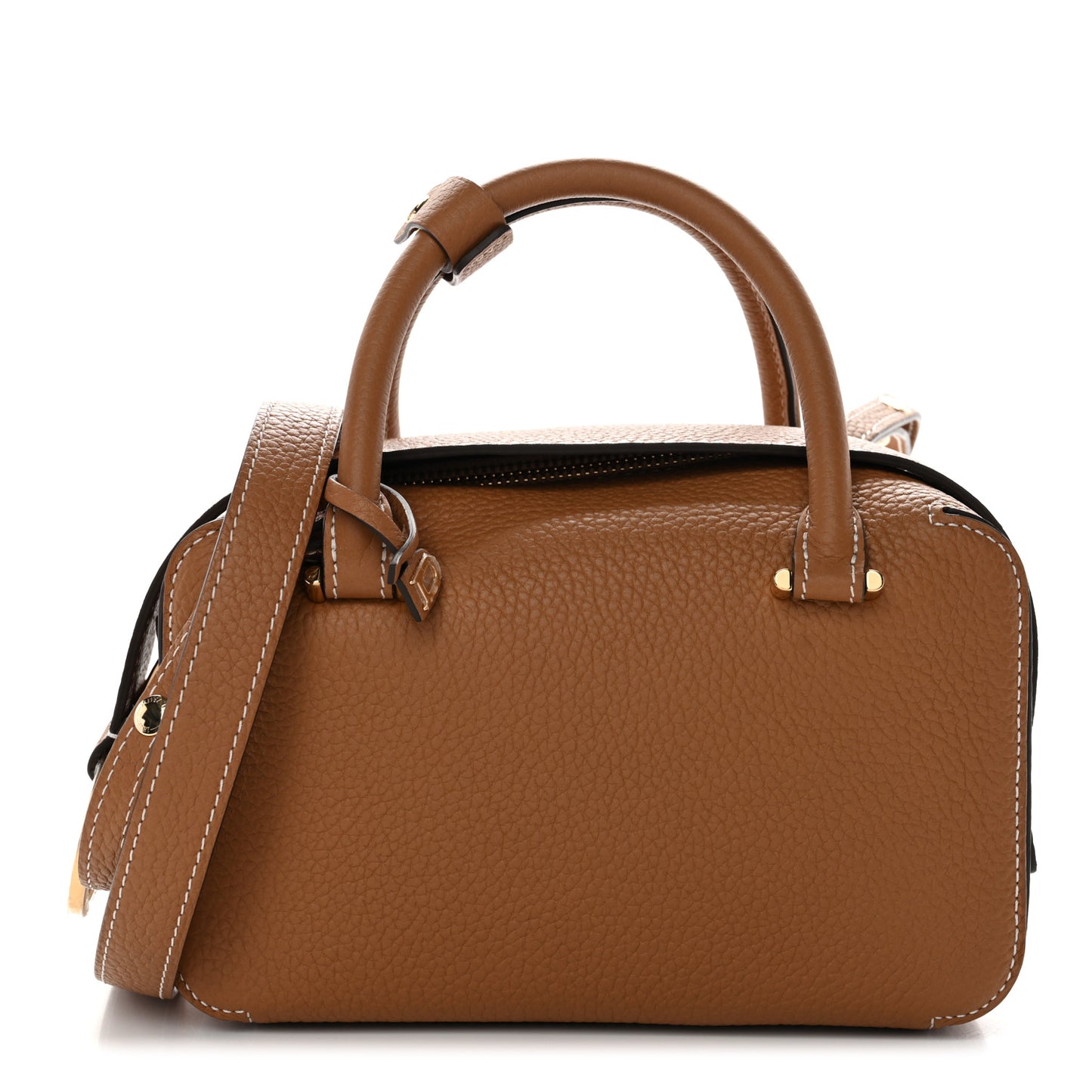 Taurillon Soft Nano Cool Box Satchel Vegetal Ivory