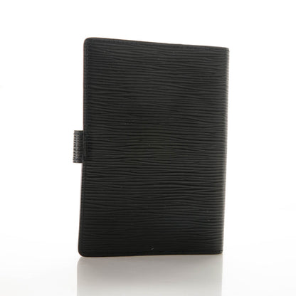 Louis Vuitton Epi Small Ring Agenda Cover Black 3 of 7