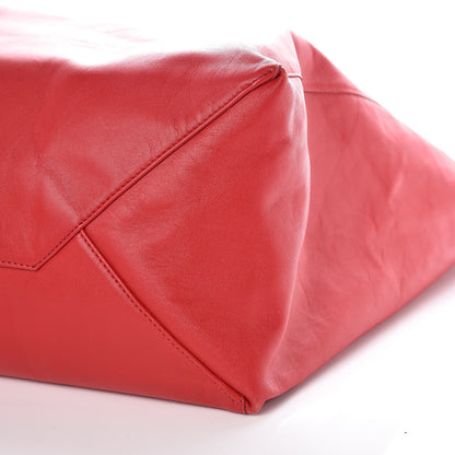 Celine Lambskin Horizontal Cabas Red 9 of 9