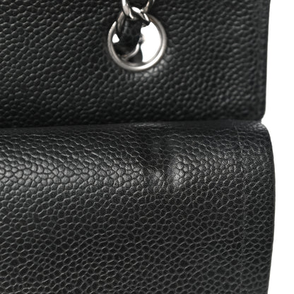 Chanel Caviar Quilted Medium Double Flap Black 15 of 21
