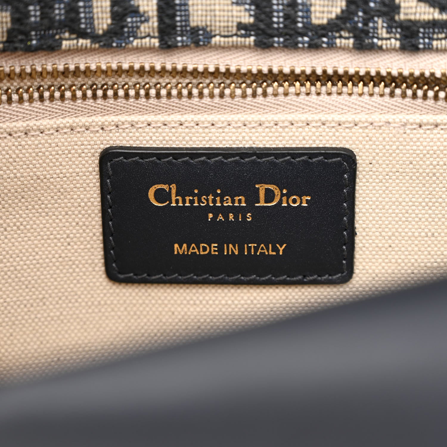 Christian Dior Oblique CD Lock Chain Flap Blue 7 of 12