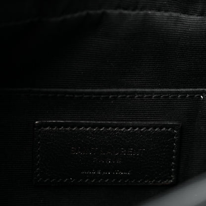 Saint Laurent Calfskin Matelasse Monogram Monochrome Lou Camera Bag Black 6 of 12