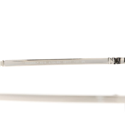 Chanel Metal Rimless Round Sunglasses 4216 Silver 5 of 8