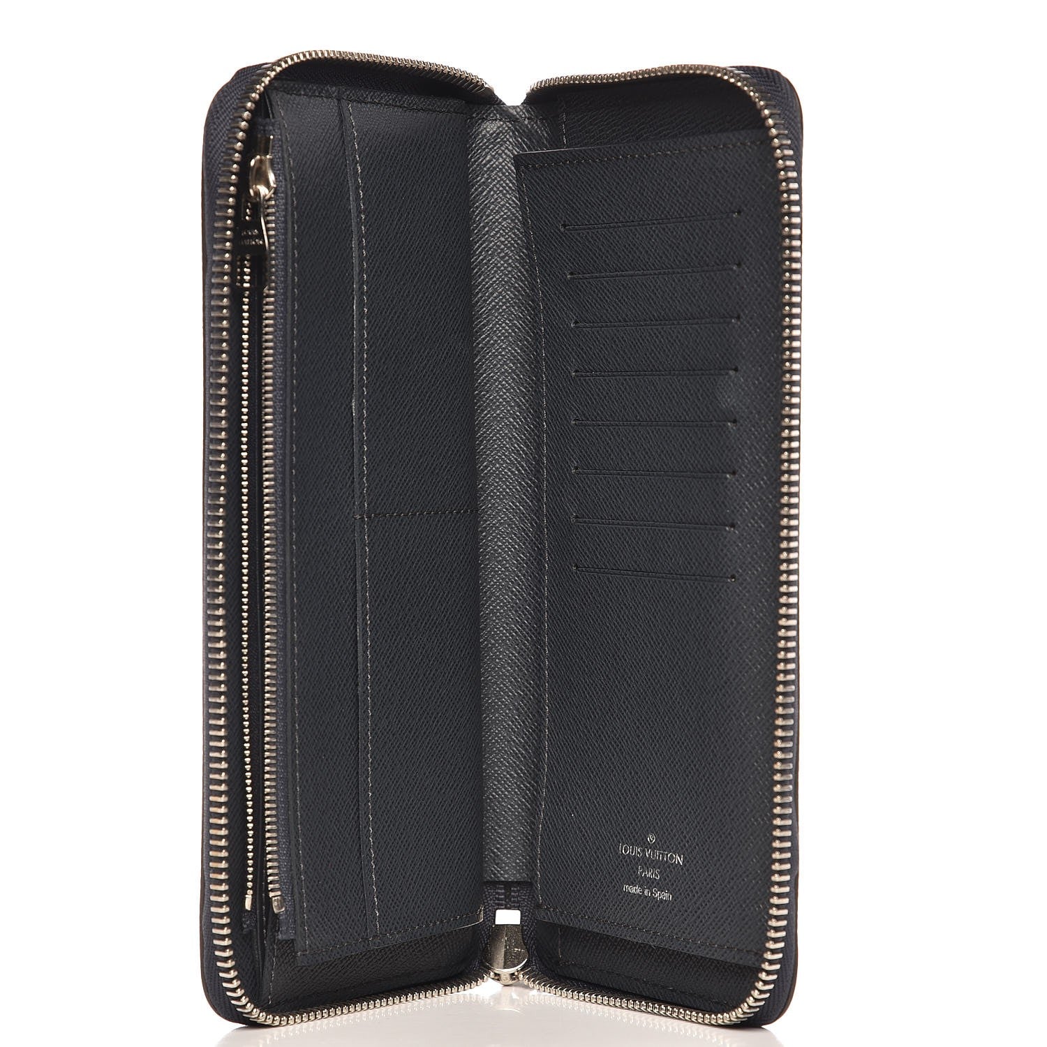 Louis Vuitton Epi Zippy Vertical Wallet Blue Nuit 5 of 10