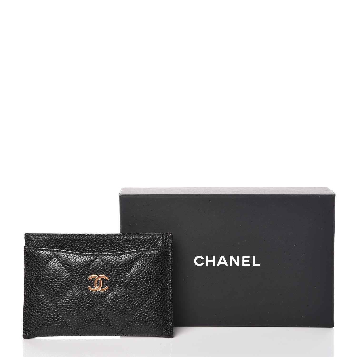 Chanel Caviar Quilted Card Holder Black 9 of 9