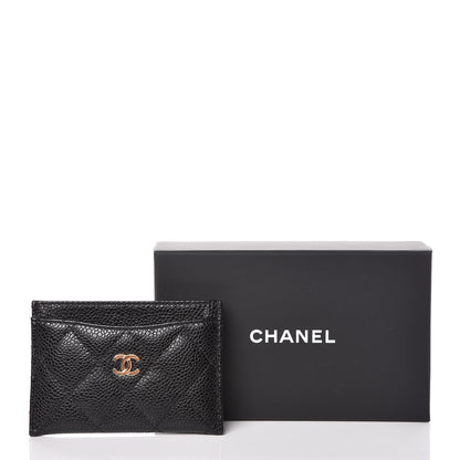 Chanel Caviar Quilted Card Holder Black 9 of 9