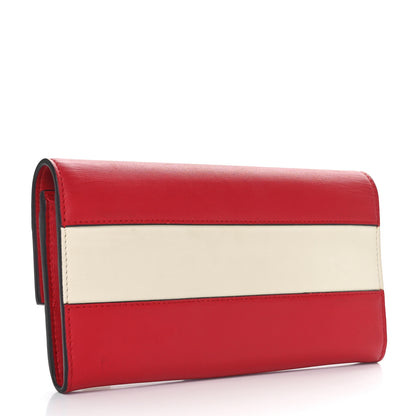 Gucci Calfskin Queen Margaret Flap Wallet Hibiscus Red Mystic White 3 of 10
