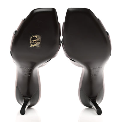 Saint Laurent Calfskin Tribute 85 Slide Sandals 36.5 Iris 5 of 8