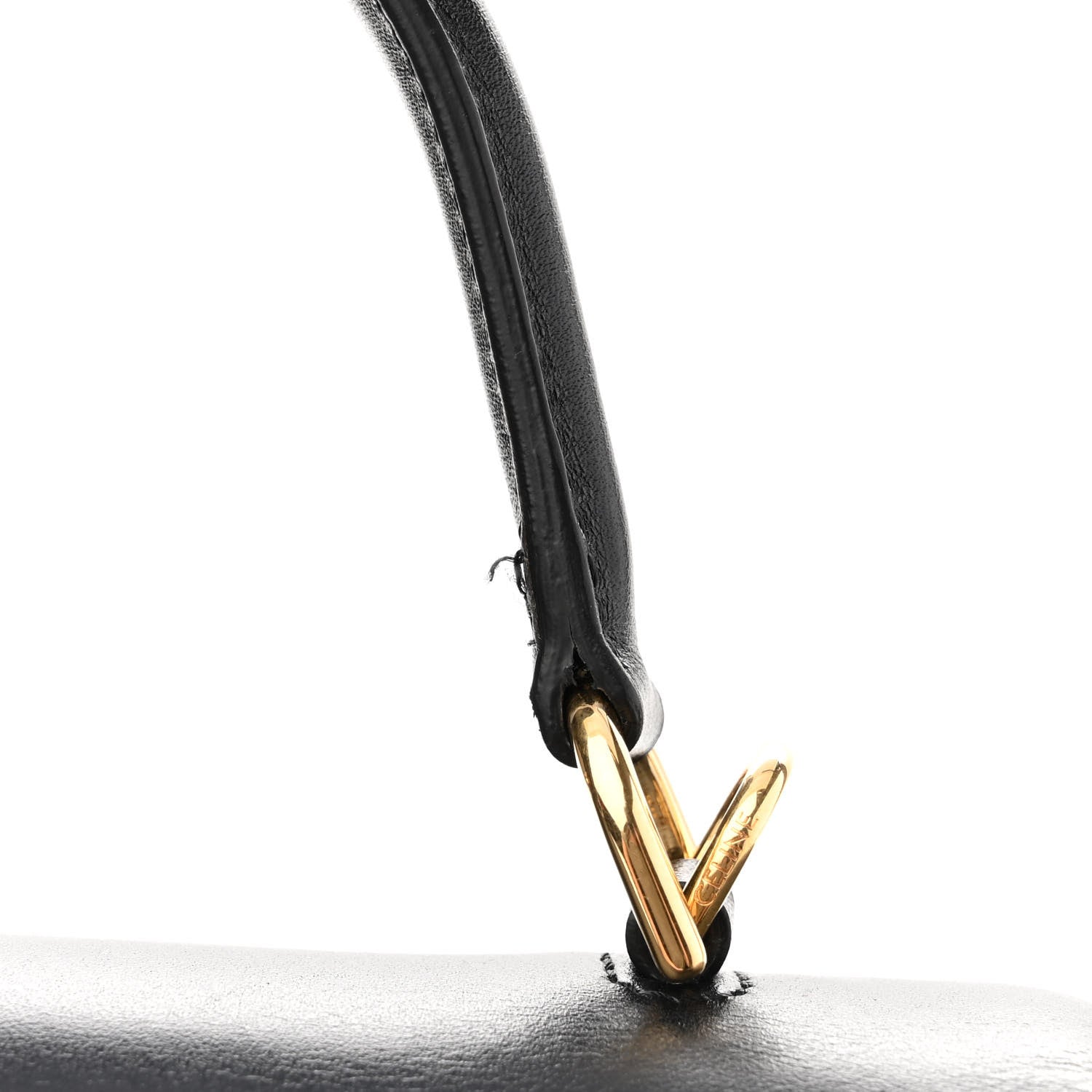 Celine Satinated Calfskin Small 16 Top Handle Bag Black 14 of 14