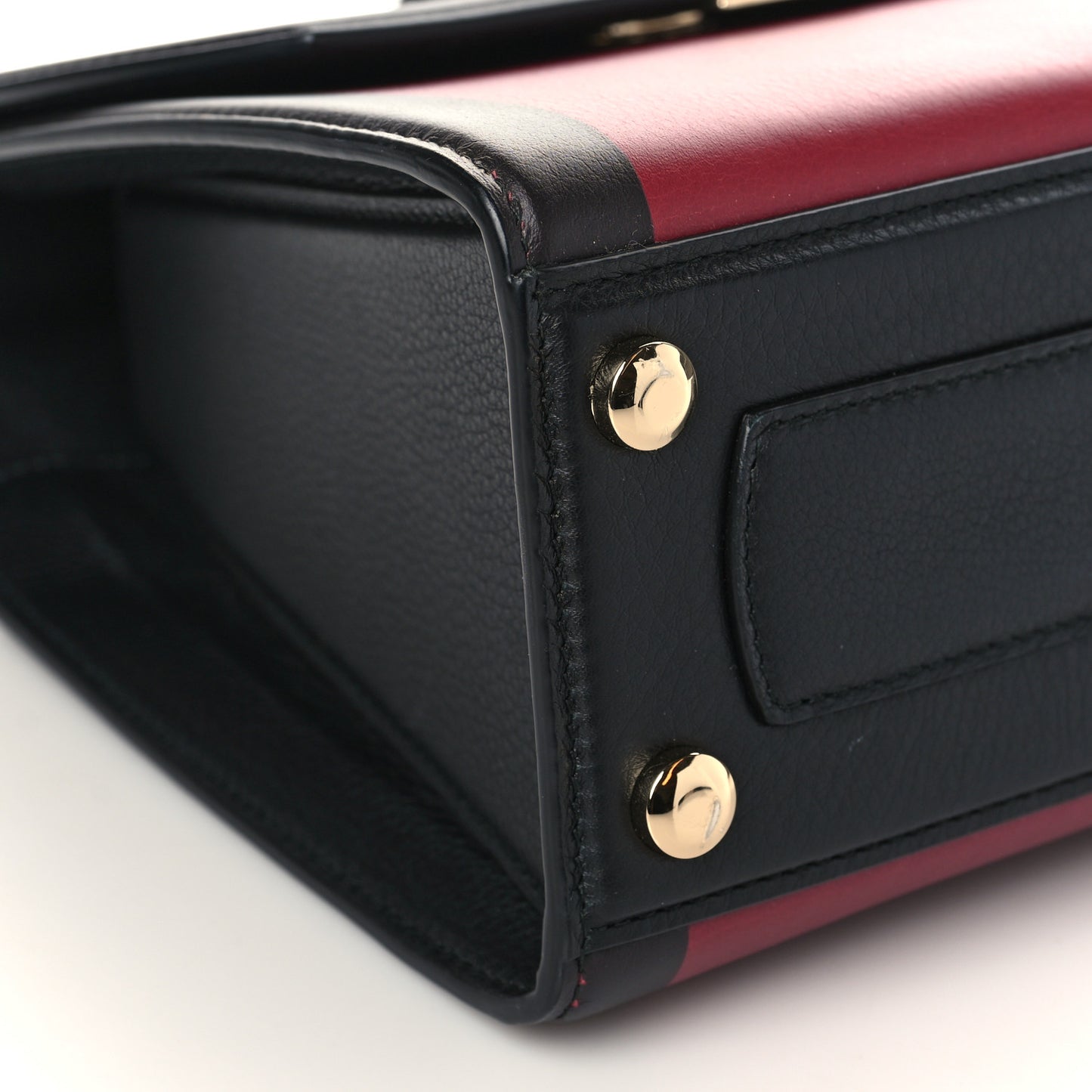Smooth Calfskin Small Boxyz Red Black
