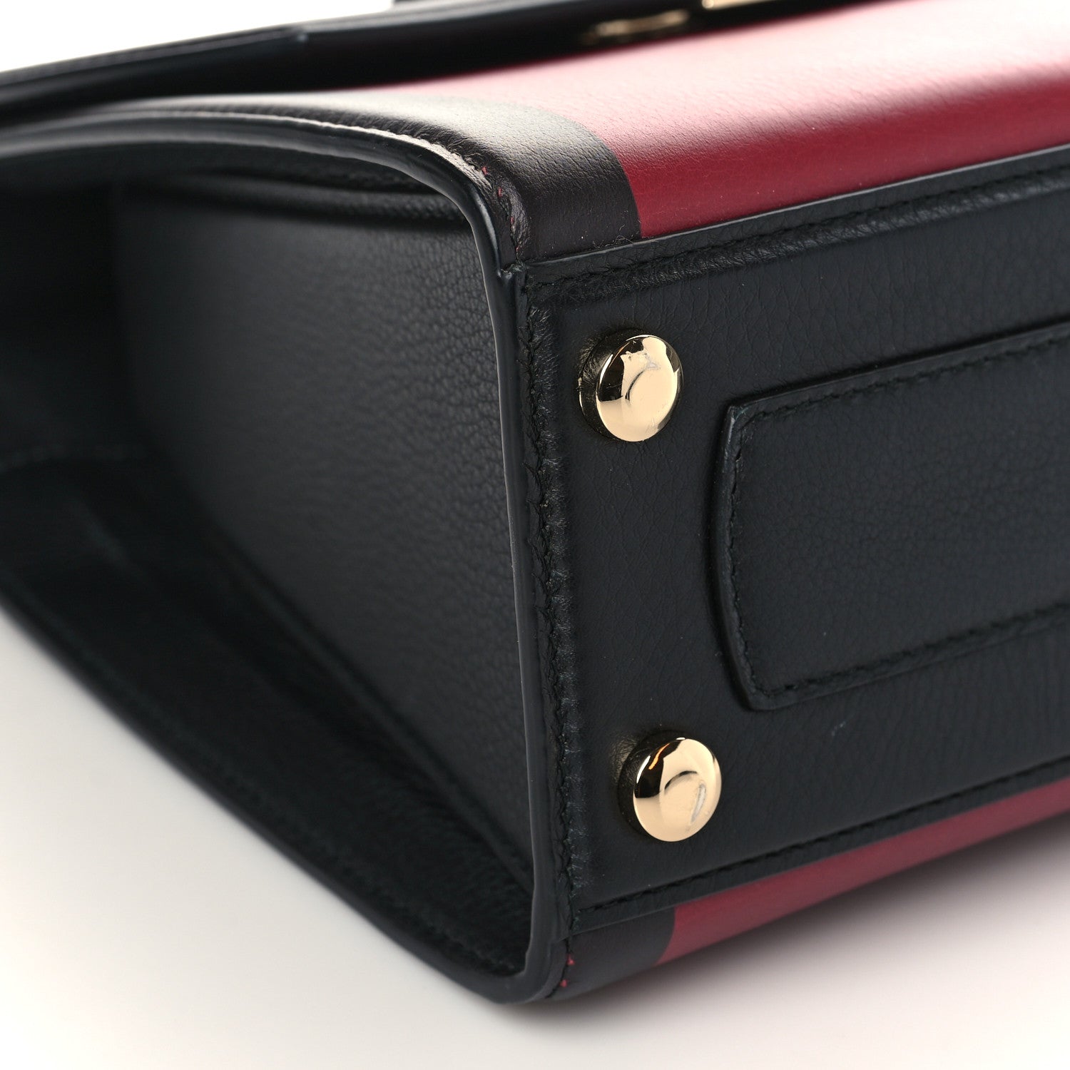 Salvatore Ferragamo Smooth Calfskin Small Boxyz Red Black 7 of 8