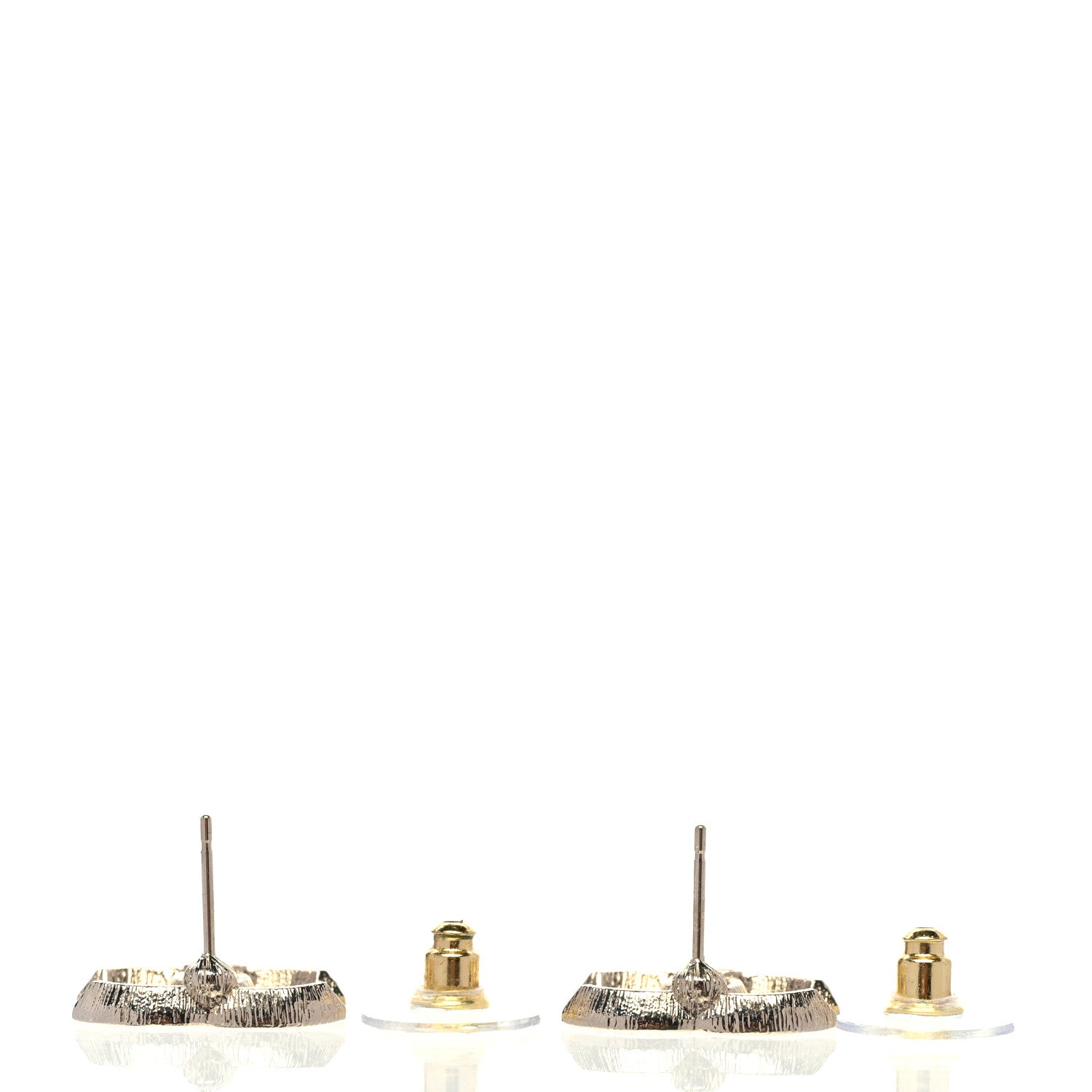 Chanel Crystal CC Earrings Gold 3 of 5