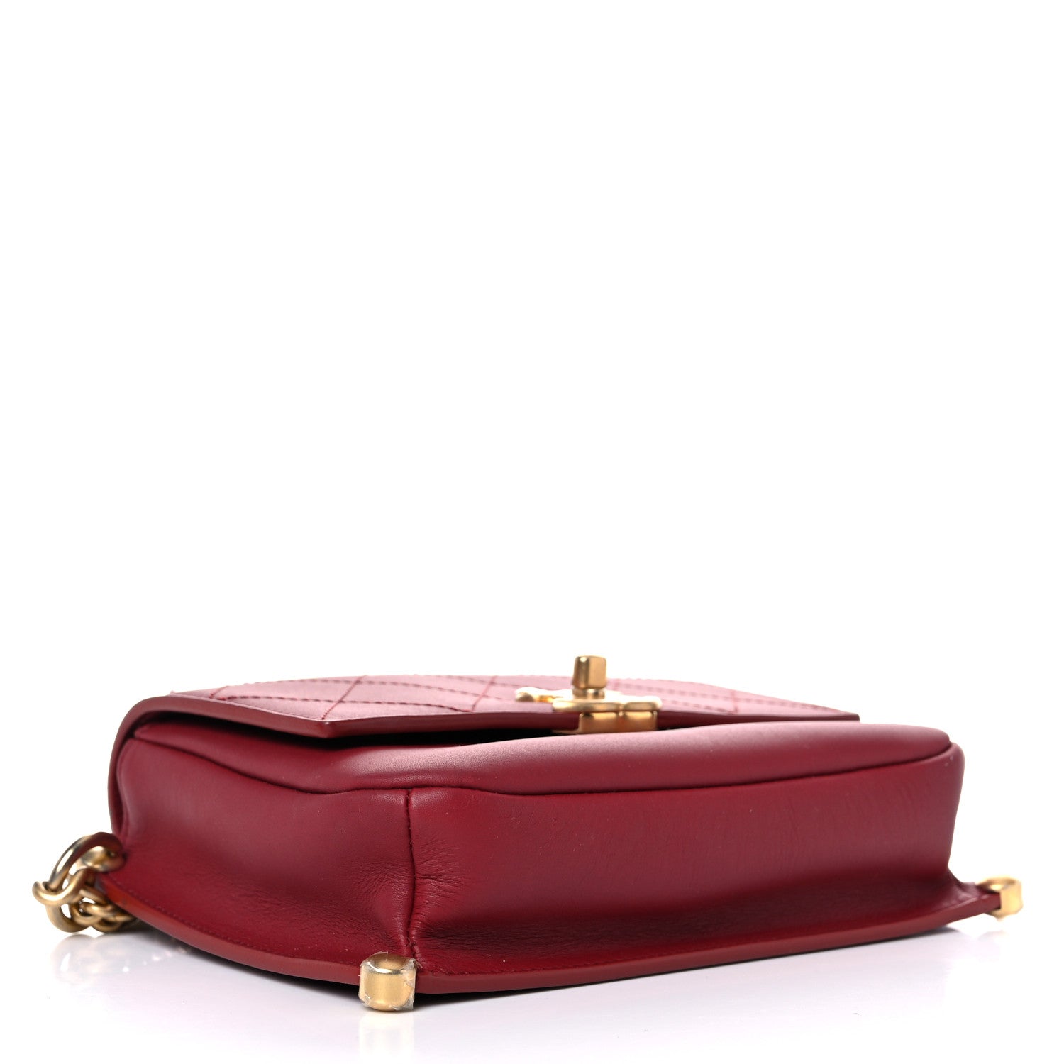 Chanel Calfskin Stitched Flap Red 4 of 14