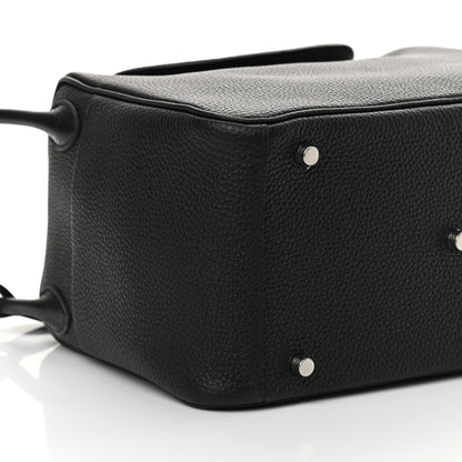 Hermes Taurillon Clemence Lindy 30 Black 10 of 11