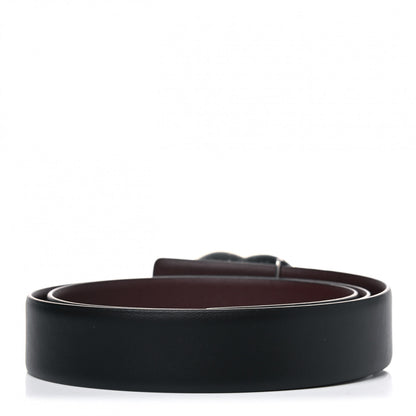 Chanel Calfskin CC Reversible Belt 90 Black Burgundy 2 of 4