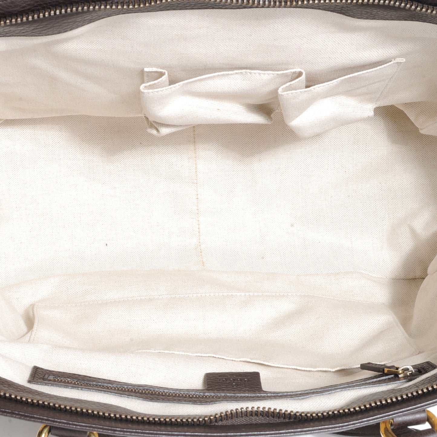 Diamante Cellarius Calfskin Medium 1973 Top Handle Bag Beige Ebony Cocoa