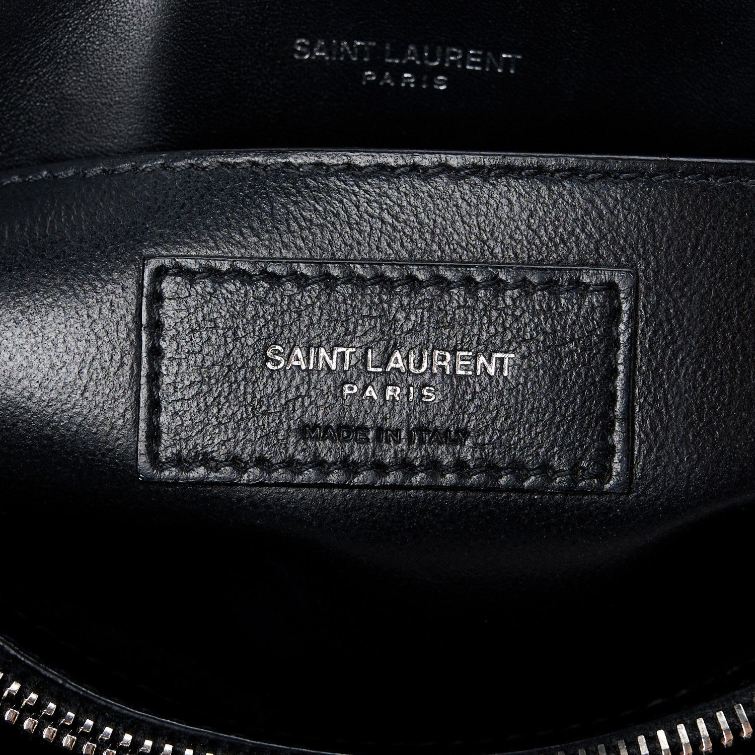 Saint Laurent Suede Calfskin Y Quilted Monogram Small Loulou Chain Satchel Black 7 of 11
