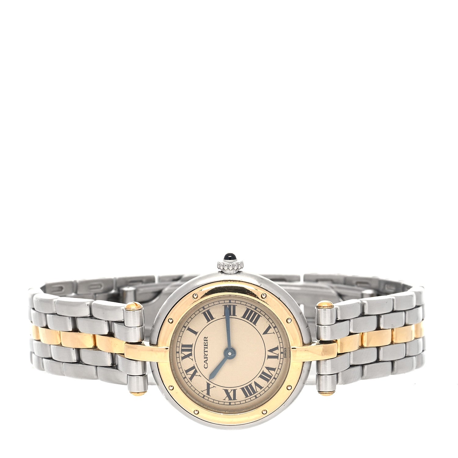 Cartier Stainless Steel 18K Yellow Gold 24mm Panthere Vendome Quartz Watch 2 of 4