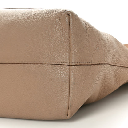 Prada Vitello Daino Pocket Shopping Tote Cammeo 10 of 10