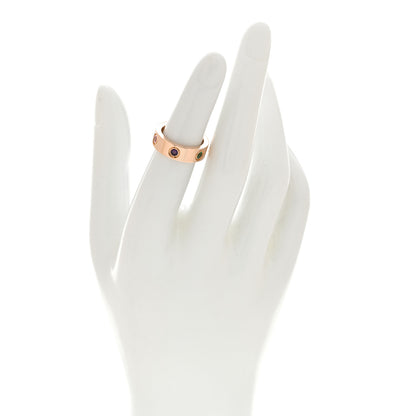 Cartier 18K Pink Gold Sapphire Garnet Amethyst 5.5mm LOVE Ring 48 4.5 2 of 5