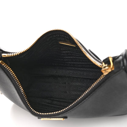 Prada Saffiano Lux Re-Edition 2005 Shoulder Bag Black 5 of 9