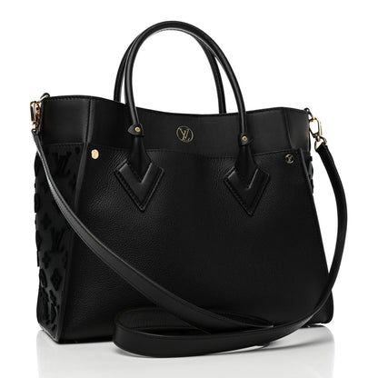 Louis Vuitton Calfskin Monogram Tufting On My Side Black 2 of 4