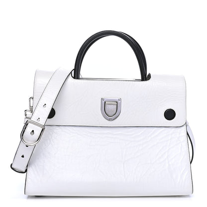 Christian Dior Crinkled Calfskin Medium Diorever Flap White 1 of 5