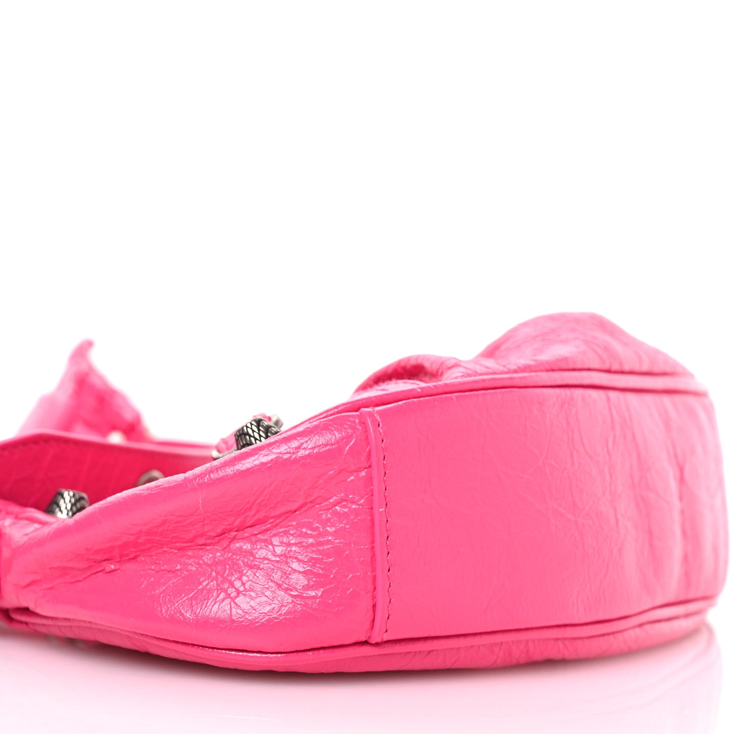 Agneau Arena Le Cagole Shoulder Bag XS Hot Pink