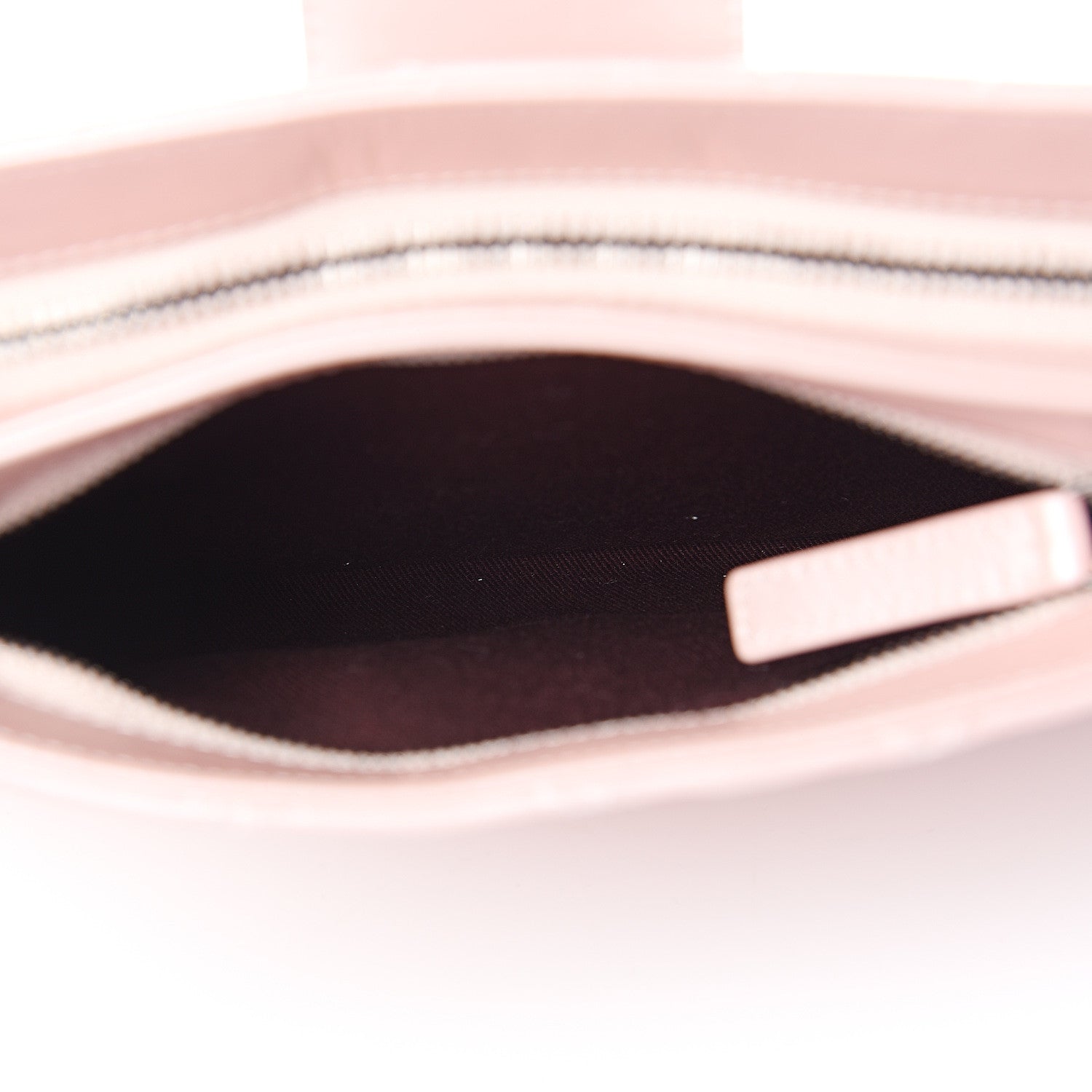 Chanel Glazed Calfskin Quilted Coco Pleats Clutch Light Pink 7 of 11