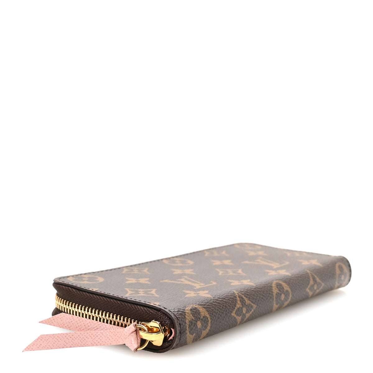 Monogram Clemence Wallet Rose Ballerine