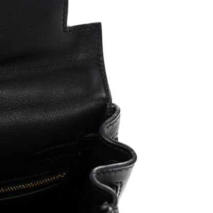 Hermes Swift Kelly Retourne 25 Black 12 of 13