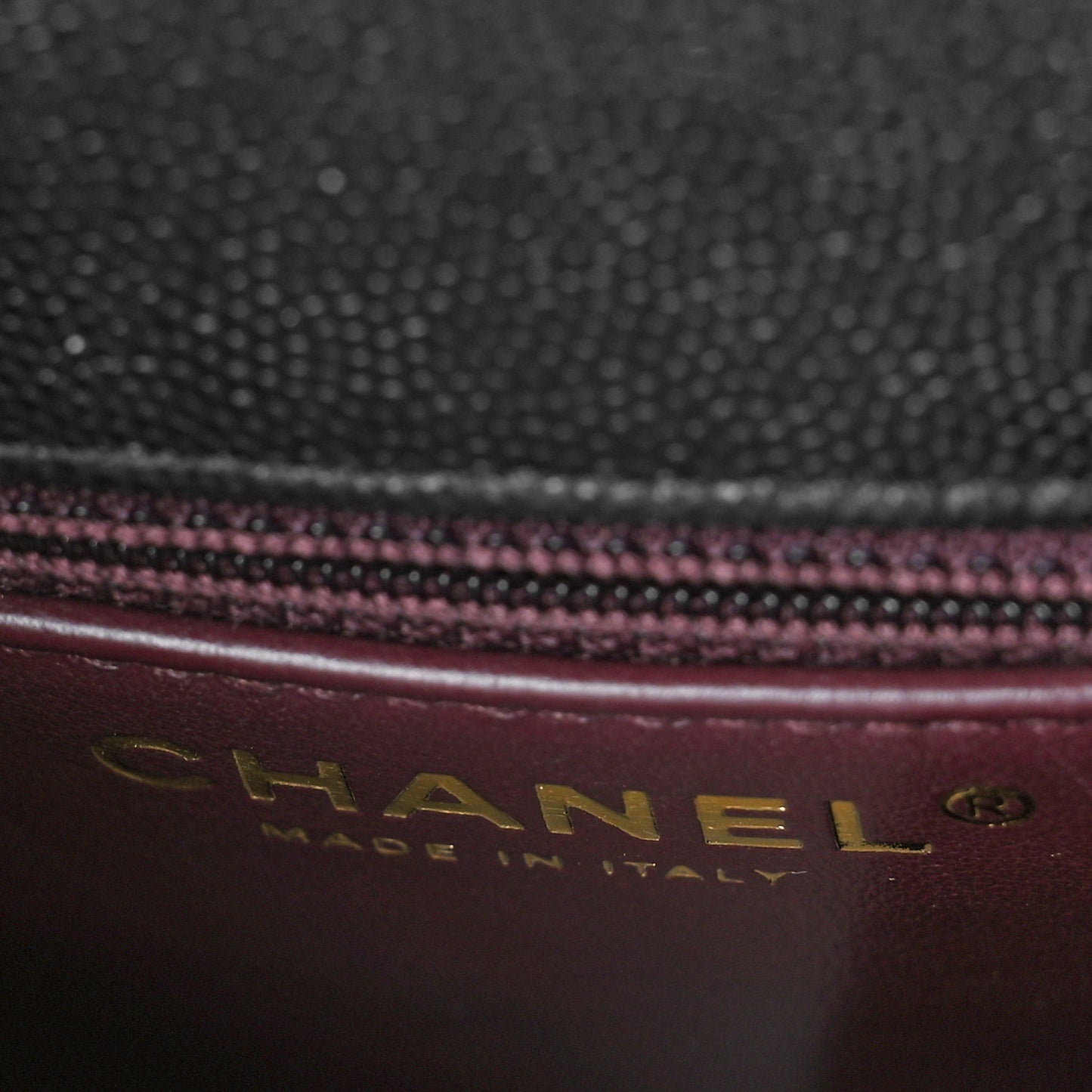 Caviar Quilted Mini Coco Handle Flap Black