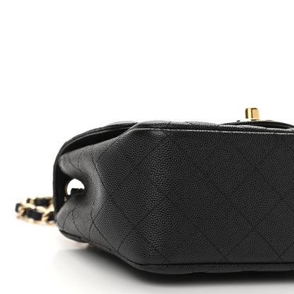Chanel Caviar Quilted Mini Square Flap Black 9 of 11