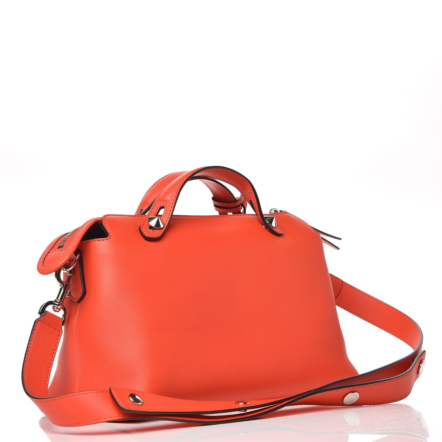 Fendi Vitello Dolce Medium By The Way Boston Bag Papavero 3 of 8