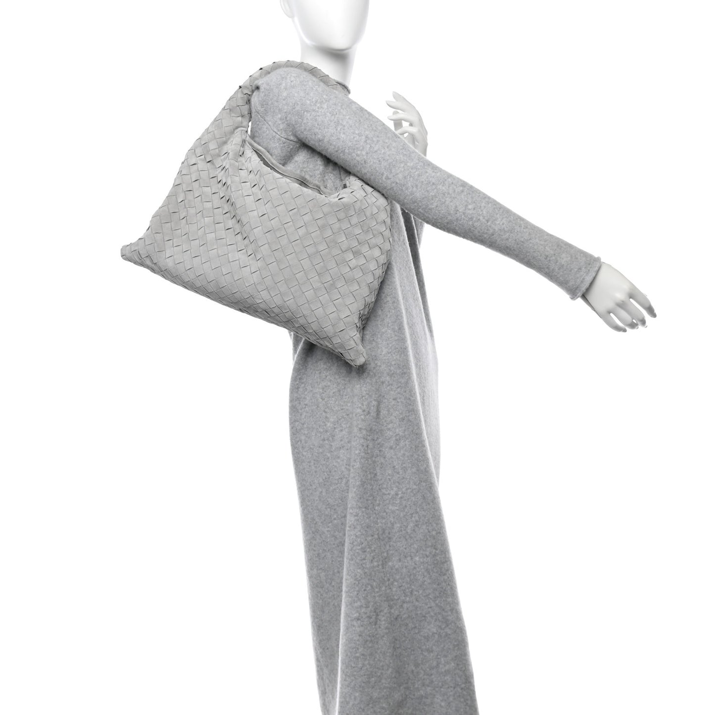 Suede Intrecciato Small Hop Sterling