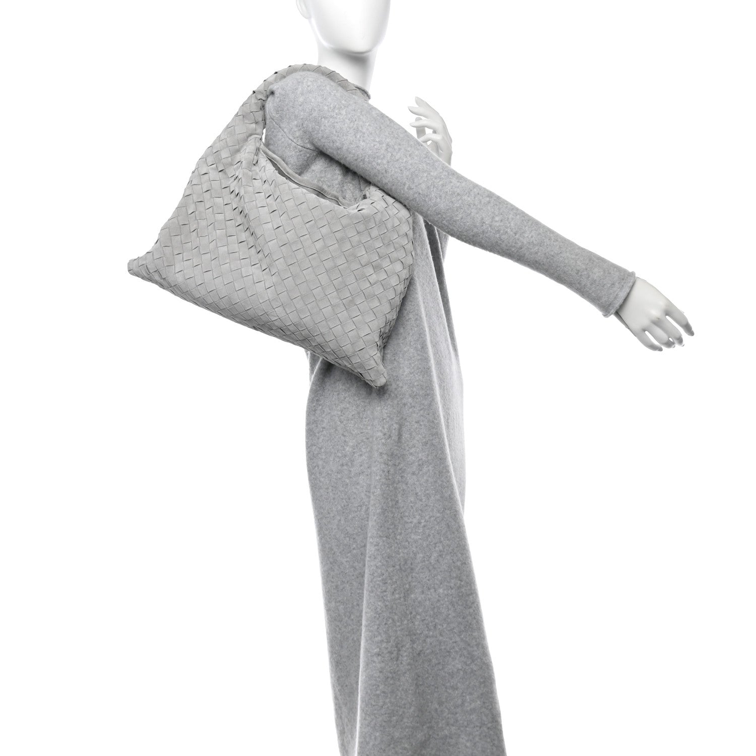 Bottega Veneta Suede Intrecciato Small Hop Sterling 2 of 10