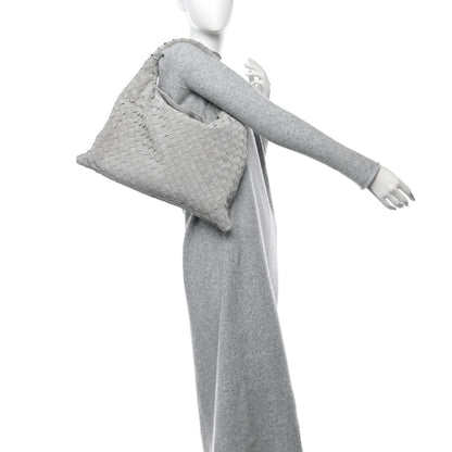 Bottega Veneta Suede Intrecciato Small Hop Sterling 2 of 10