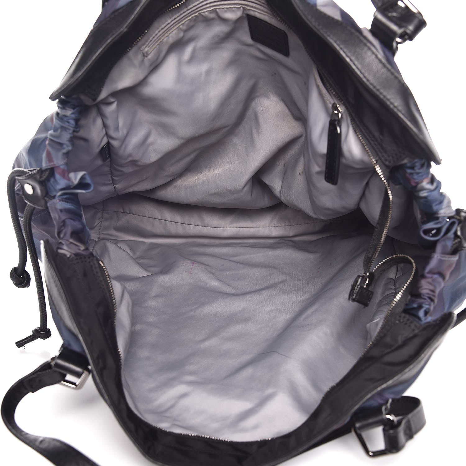 Burberry Nylon Nova Check Buckleigh Packable Tote Navy Blue 5 of 23