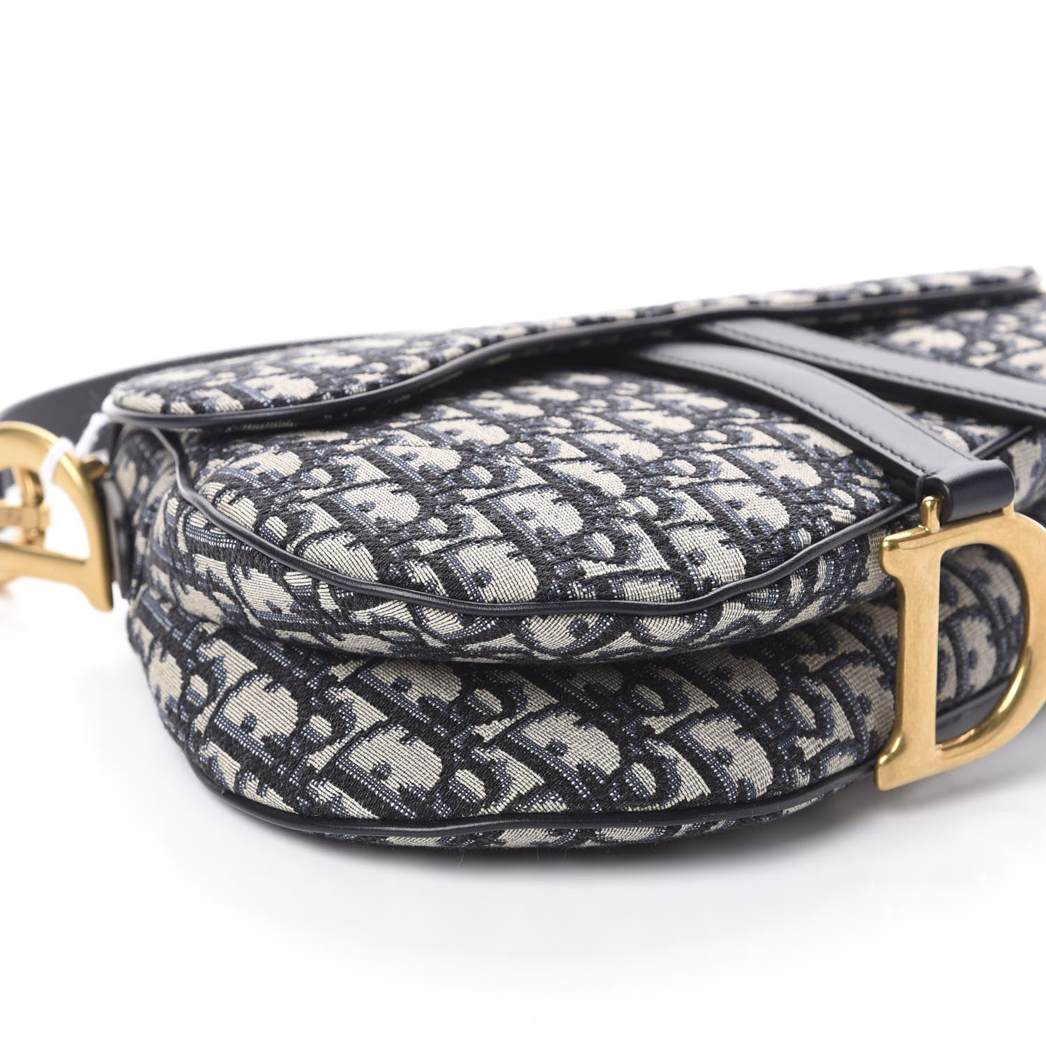 Christian Dior Oblique Saddle Bag Blue 7 of 8