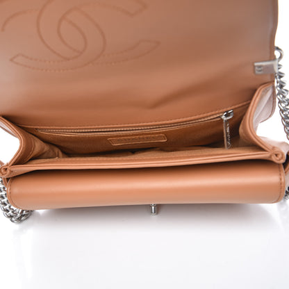 Chanel Calfskin Coco Eyelets Small Flap Bag Camel 5 of 9