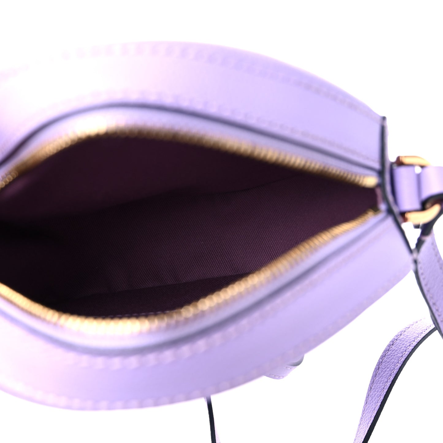 Calfskin La Medusa Round Camera Bag Lilac