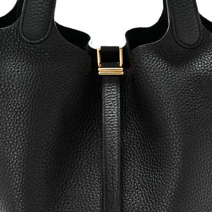 Hermes Taurillon Clemence Picotin Lock 22 MM Black 8 of 10