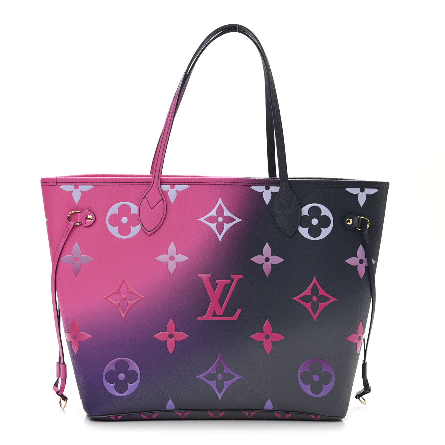 Monogram Giant Spring In The City Neverfull MM Midnight Fuchsia