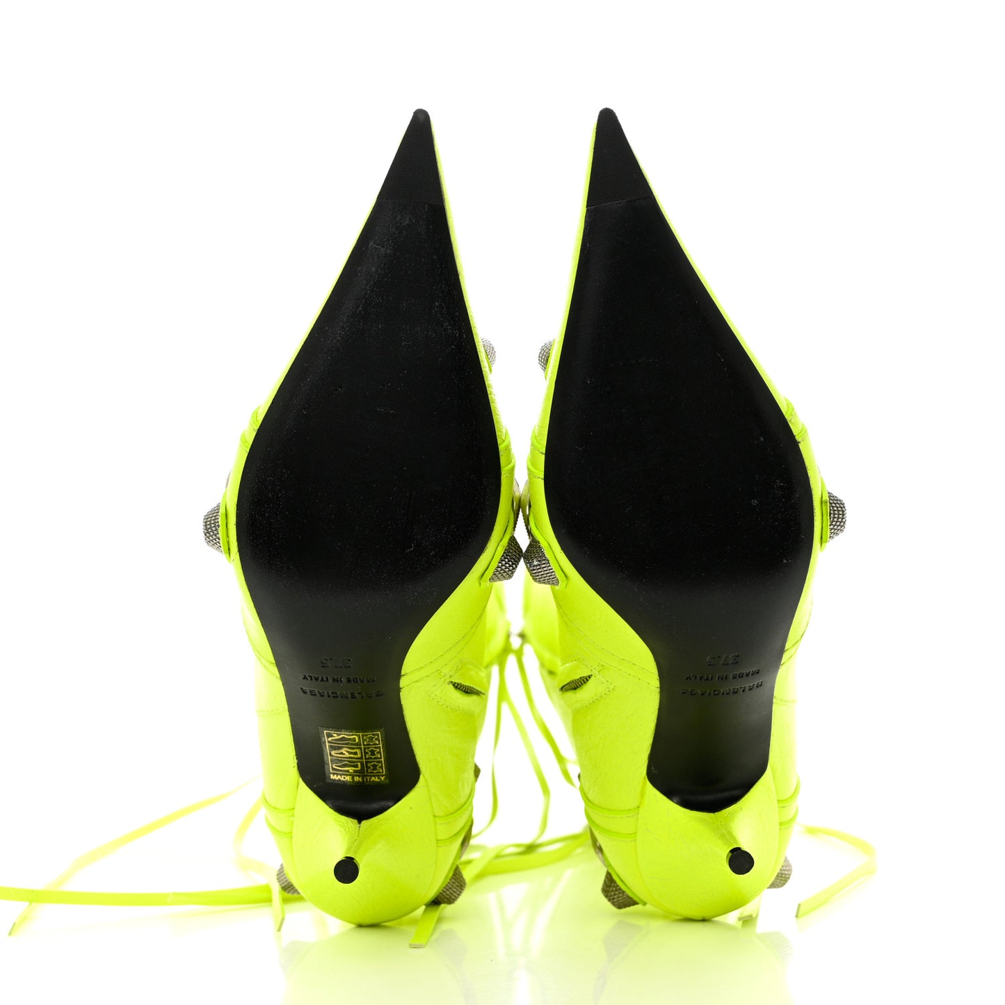 Agneau Arena Cagole 90mm Boots 37.5 Fluo Yellow