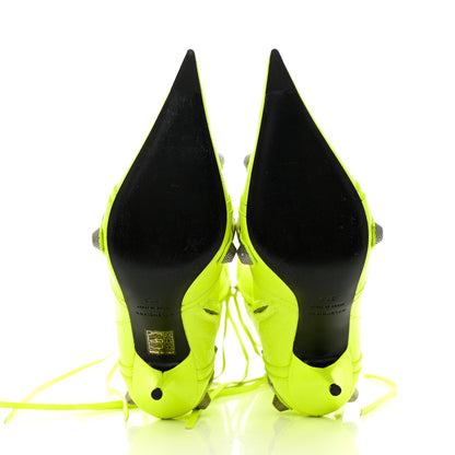 Balenciaga Agneau Arena Cagole 90mm Boots 37.5 Fluo Yellow 5 of 8