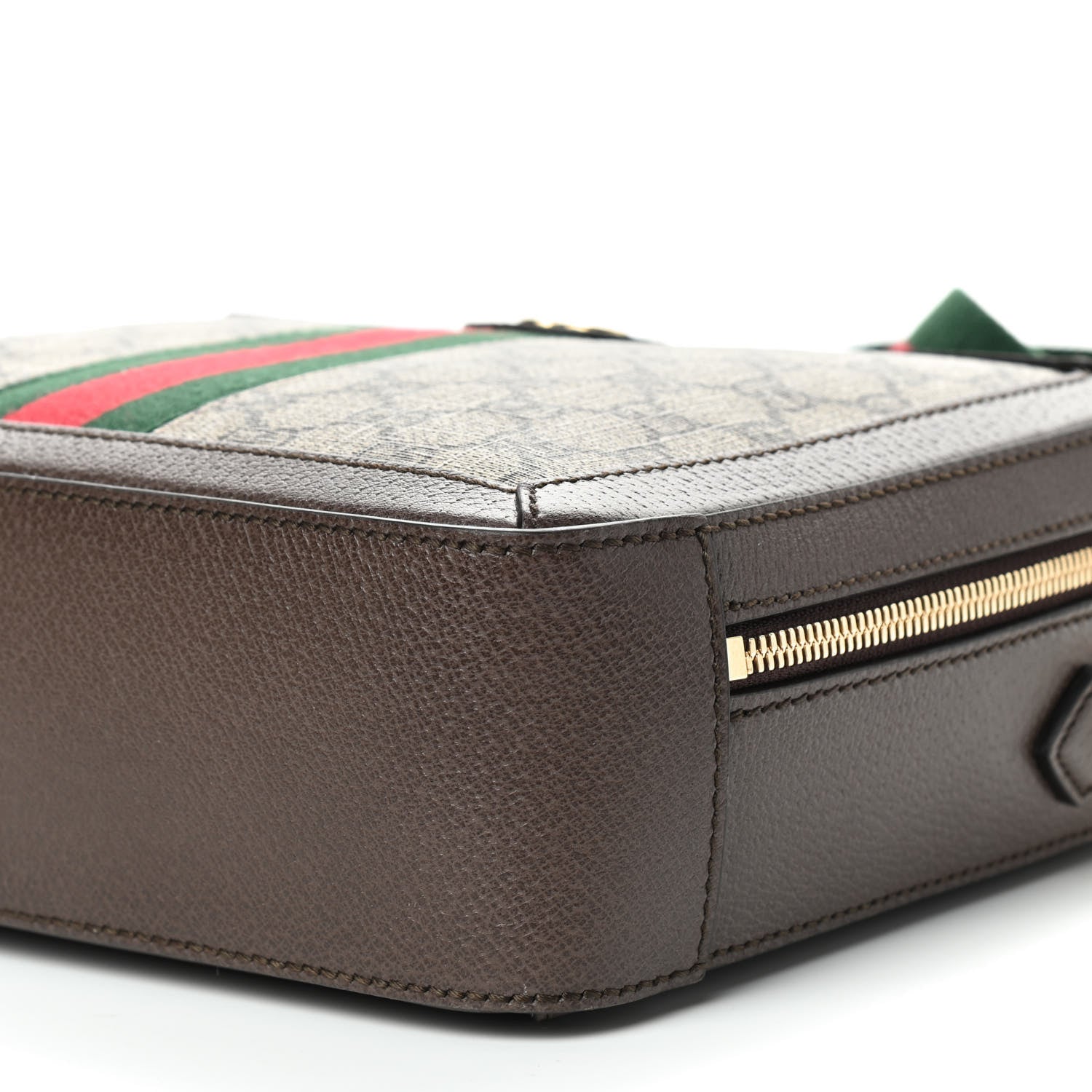 Gucci GG Supreme Web Small Ophidia Top Handle Shoulder Bag Brown 8 of 10