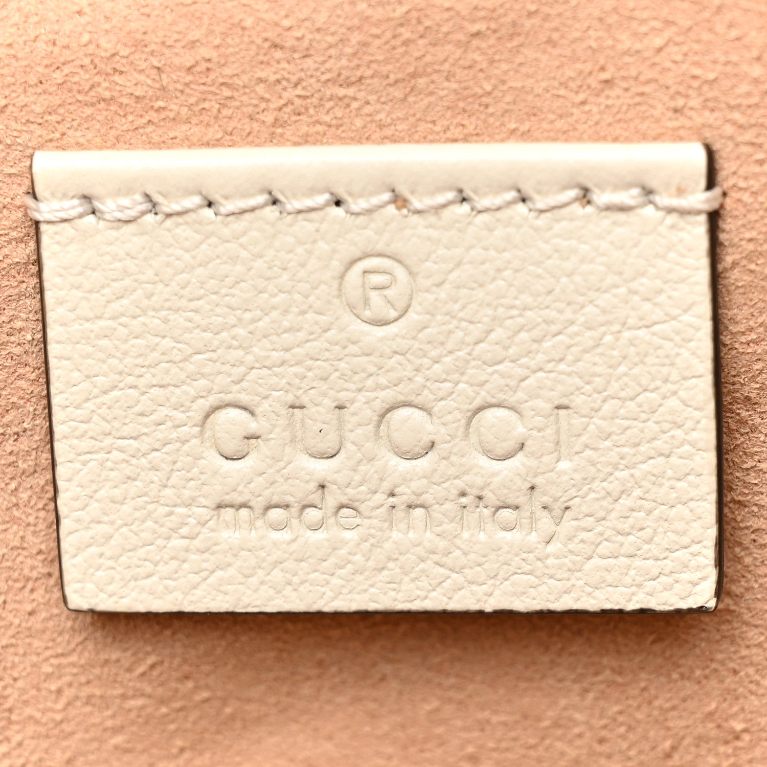 Gucci Vintage Effect Calfskin Matelasse Diagonal Torchon GG Marmont Zip Pouch Mystic White Blue Agata 6 of 10