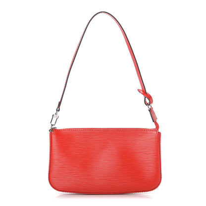 Louis Vuitton Epi Pochette Accessories NM Coquelicot 1 of 10